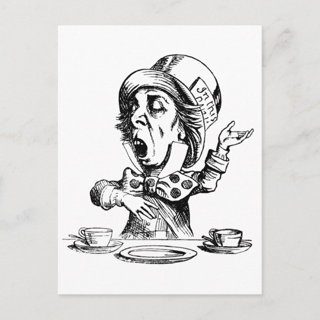 Mad Hatter Postcard (Front)