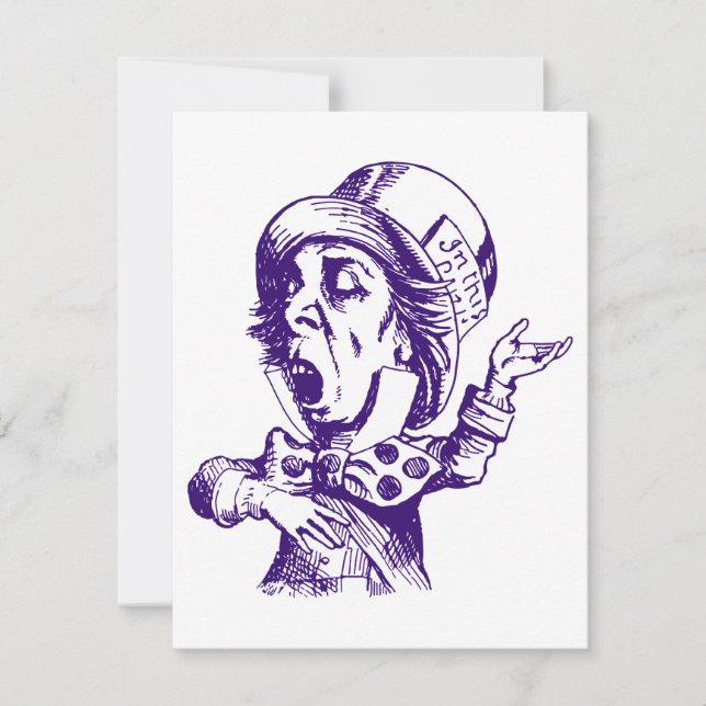 Mad Hatter Prom Bid Invitation (Front)