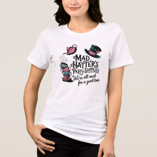 Mad Hatter’s Party Supplies Retro Colour Wonderlan Tri-Blend Shirt