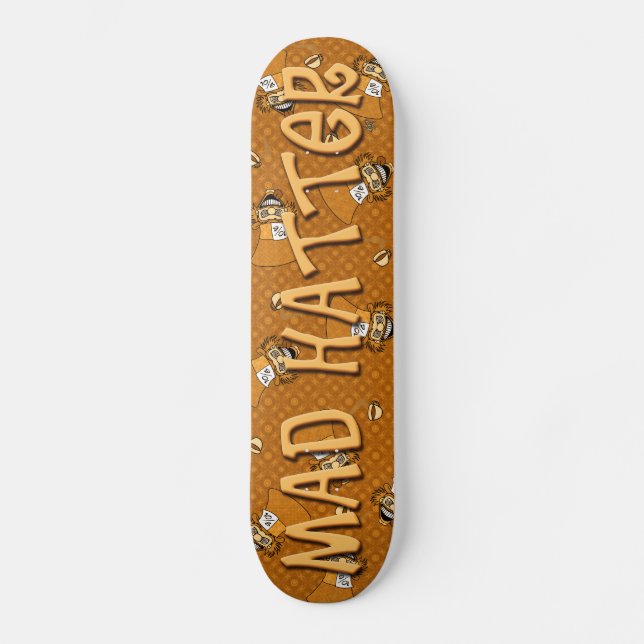Mad Hatter Skateboard (Orange) (Front)