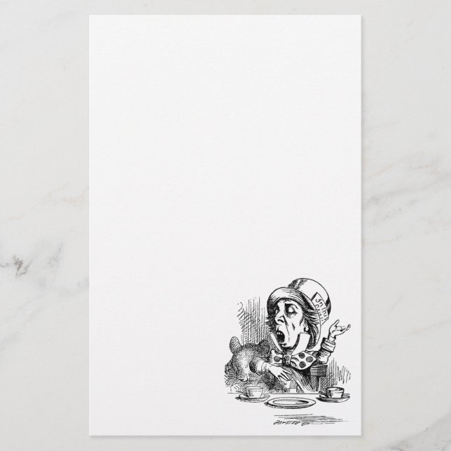 mad hatter stationery (Front)