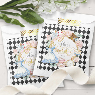 Mad hatter Tea party, Alice Onederland, snack Favour Bags