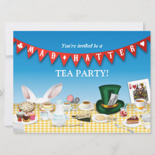 Mad Hatter Tea Party Invitation