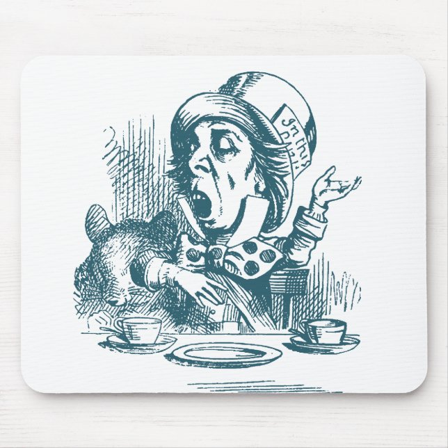Mad Hatter Tea Party Mouse Pad (Front)