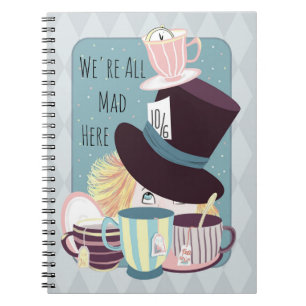 Mad Hatter Tea Party  Notebook