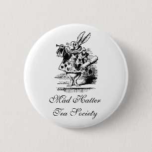 Mad Hatter Tea Society 6 Cm Round Badge