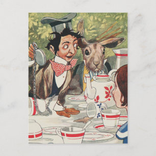 Mad Hatters Tea Party Postcard