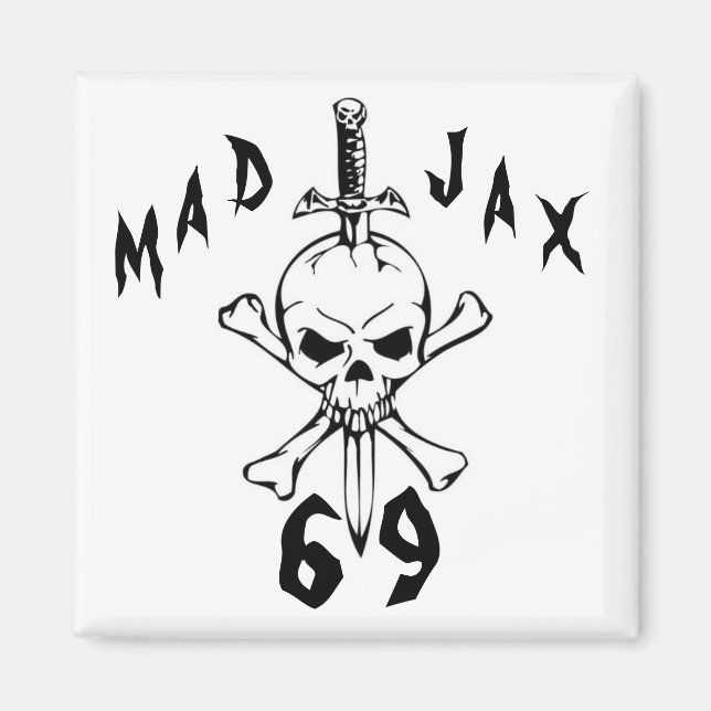Mad Jax 69 skull Magnet (Front)
