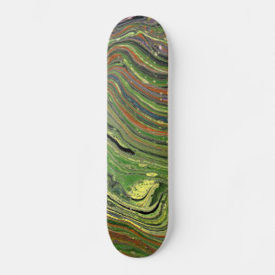 Mad Love 2 Crazy Green Abstract Skateboard Deck