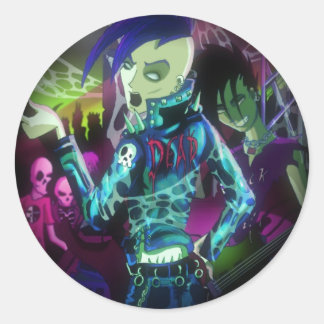 Mad Mad Zombies!!! Classic Round Sticker