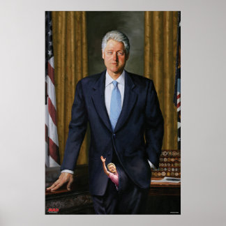 MAD Magazine's Official Portrait of Bill Clinton Poster