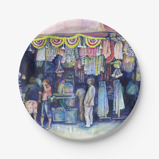 Mad Man on Market and Main, Singapore Paper Plate (Front)