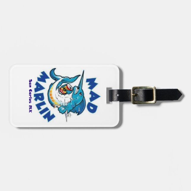 Mad Marlin Luggage Tag (Front Horizontal)