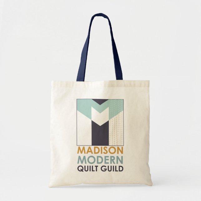 Mad Mod Quilt Guild Tote Bag (Front)