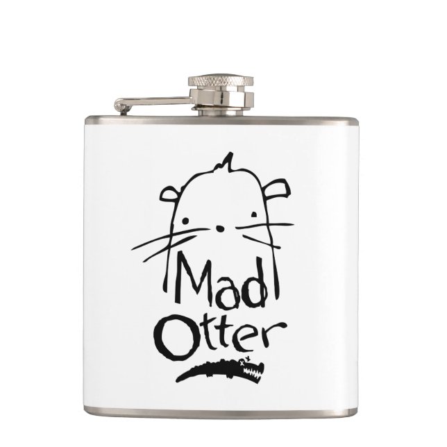 Mad Otter Hip Flask (Front)