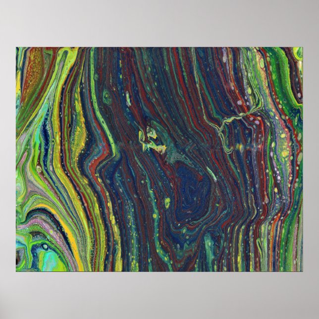 Mad Passion 1 Wild Stripes Abstract Poster Print (Front)