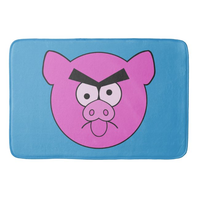 Mad Pig  bath mats (Front)