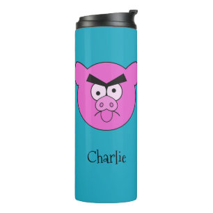Mad Pig custom name tumbler