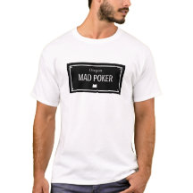 MAD Poker Black License Plate Shirt
