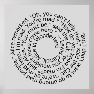 Mad quote wall art poster