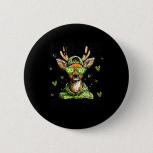 Mad Retro Love For My Mama Deer Hunting Boys Valen 6 Cm Round Badge