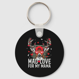 Mad Retro Love For My Mama Deer Hunting Boys Valen Key Ring