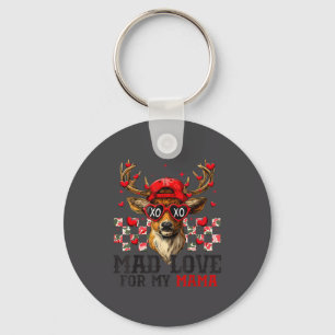 Mad Retro Love For My Mama Deer Hunting Happy Vale Key Ring