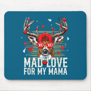Mad Retro Love For My Mama Deer Hunting Happy Vale Mouse Pad