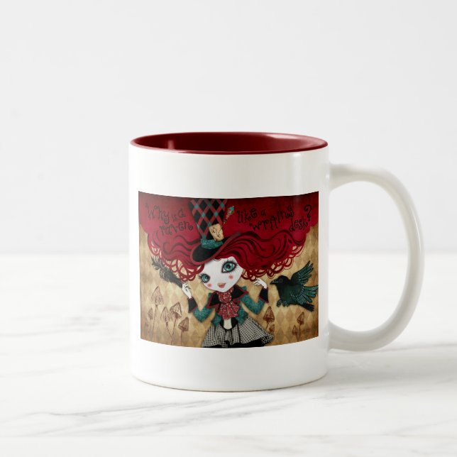 Mad Riddle Two-Tone Coffee Mug (Right)