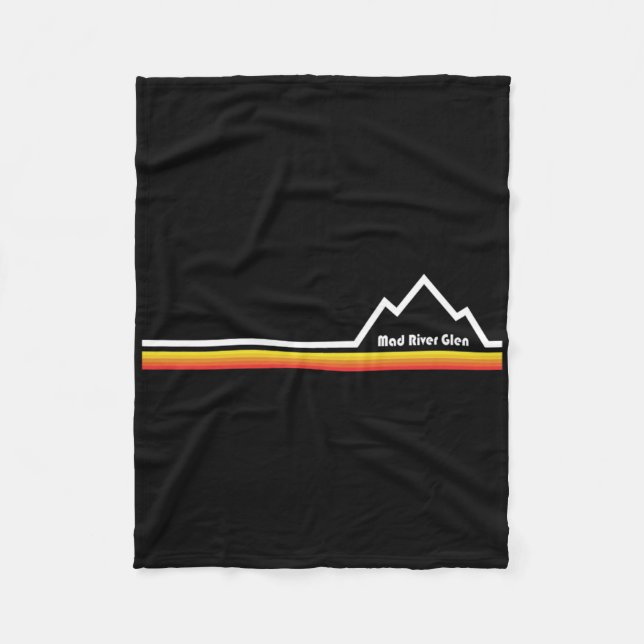 Mad River Glen  Fleece Blanket (Front)