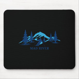 Mad river ohio ski resort skiing skier mouse pad
