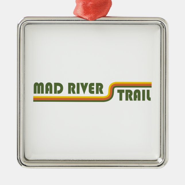Mad River Trail Dayton Ohio Metal Tree Decoration (Front)