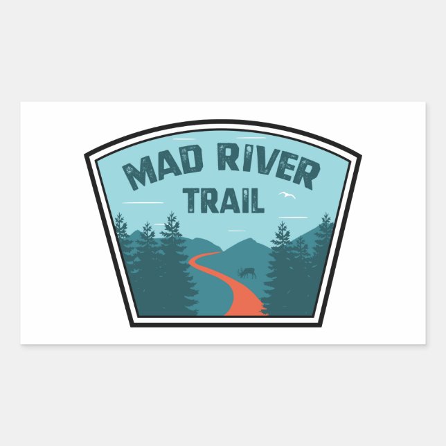 Mad River Trail Dayton Ohio Rectangular Sticker (Front)