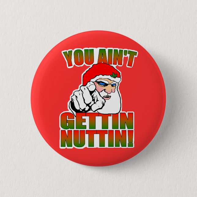 Mad Santa Button (Front)