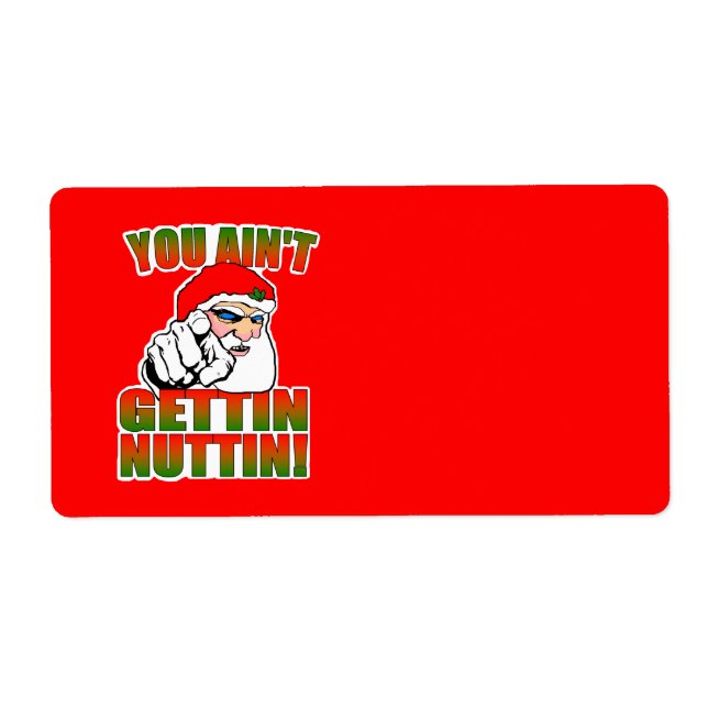 Mad Santa Label (Front)