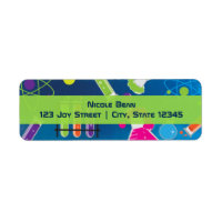 Mad Science Birthday Party Invitation Labels
