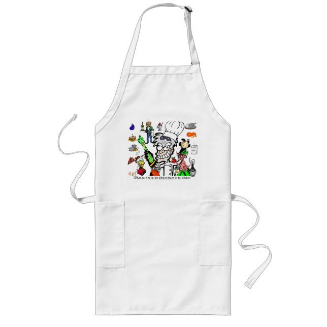 "MAD SCIENCE of CHEMISTRY & COOKING"" Long Apron (Front)