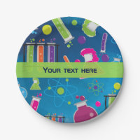 Mad Science Scientist Birthday Party Plates