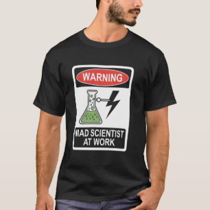 Mad Scientist At Work Laboratory Experiments Kids  T-Shirt