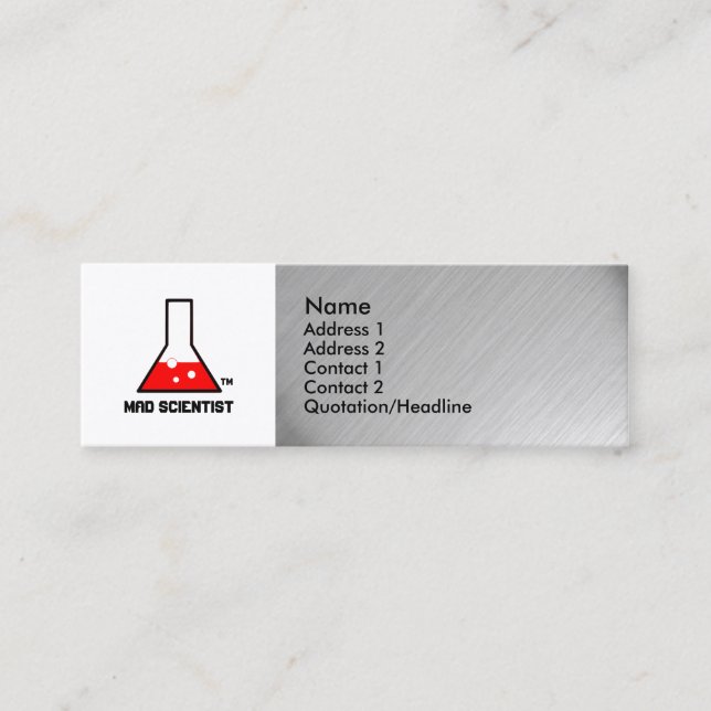 Mad Scientist Business Card (Front)