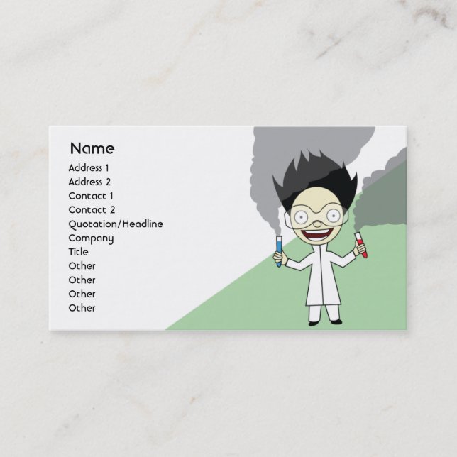 Mad Scientist - Business Card (Front)