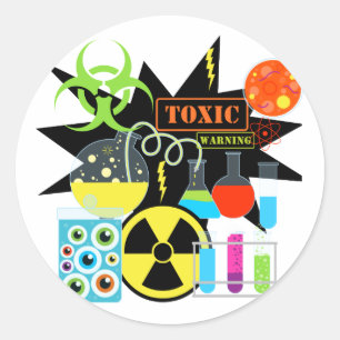 Mad  Scientist Classic Round Sticker