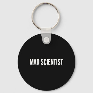 Mad Scientist Costume Funny Halloween Chemistery Key Ring