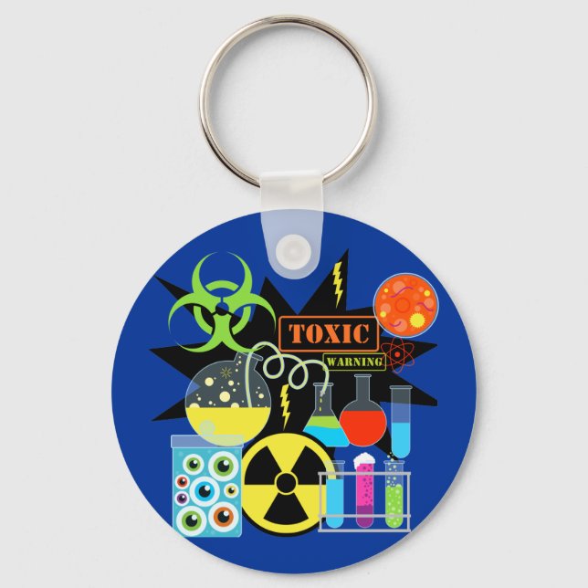 Mad  Scientist Key Ring (Front)
