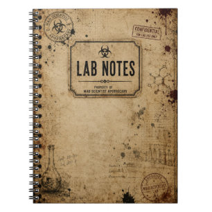 Mad Scientist Laboratory Halloween Party Notebook