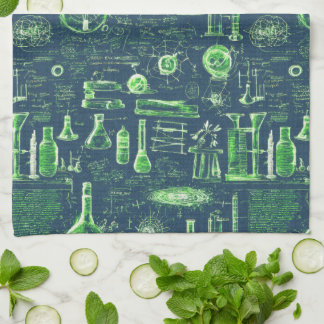 Mad Scientist’s ingenious blueprint Tea Towel