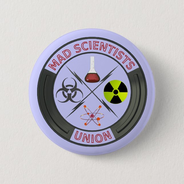 Mad Scientist Union 6 Cm Round Badge (Front)