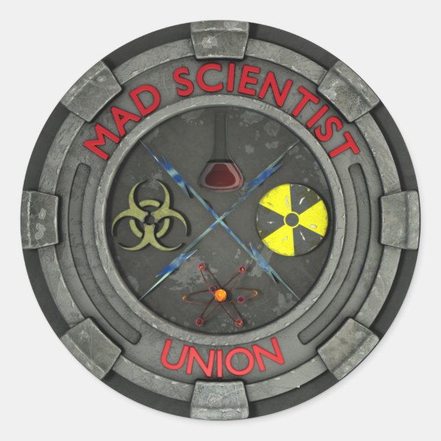 Mad Scientist Union Sticker (Front)