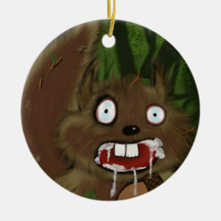 Mad Squirrel Ceramic Tree Decoration