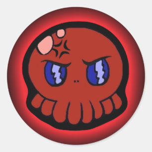 Mad Tako-Chan Classic Round Sticker